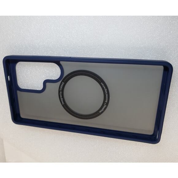 TORRAS Magnetic Shockproof Case For Samsung Galaxy S25 Ultra Blue Frosted Matte - Picture 6 of 9